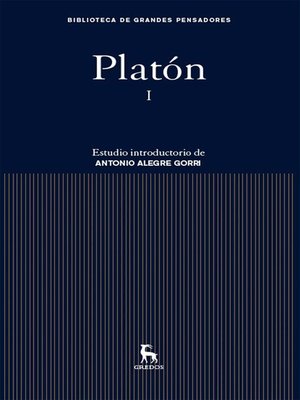 cover image of Platón I